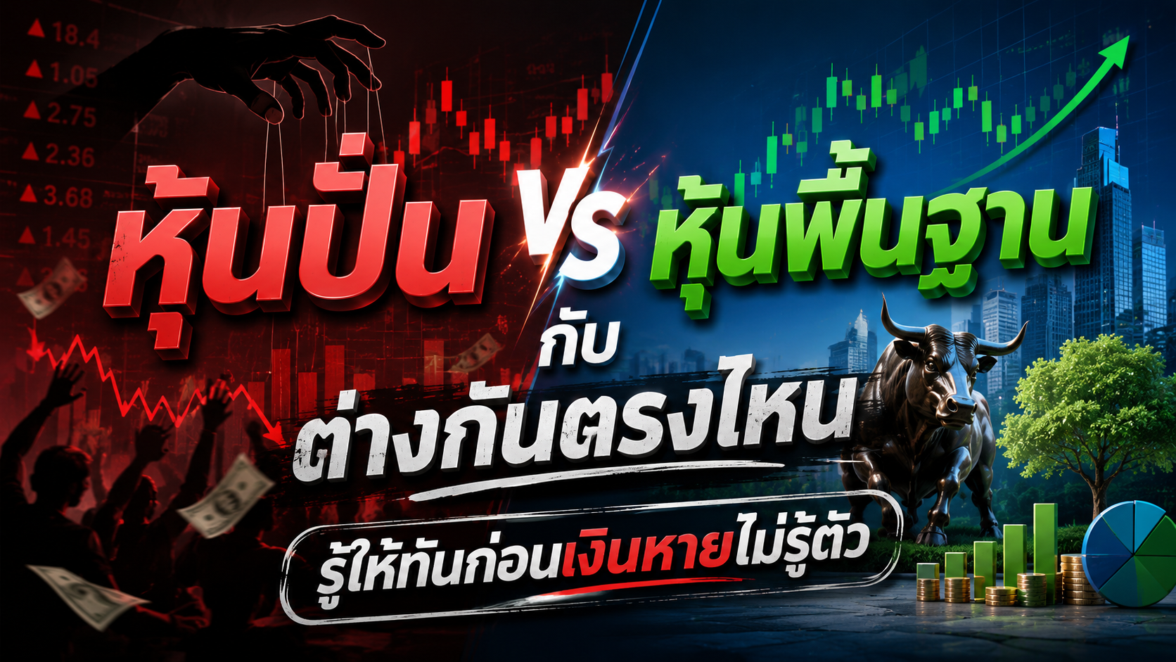 หุ้นปั่นกับหุ้นพื้นฐานต่างกันตรงไหน รู้ให้ทันก่อนเงินหายไม่รู้ตัว